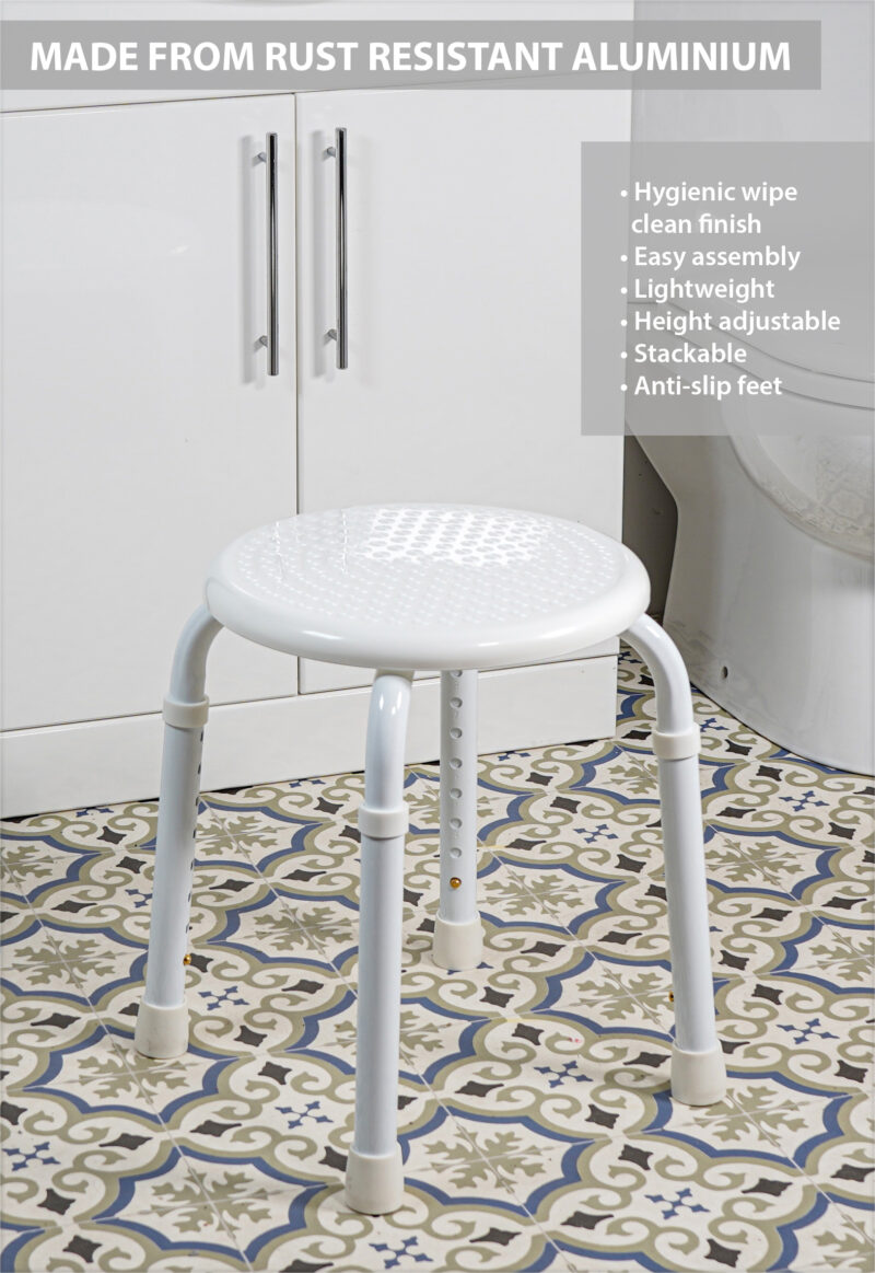 Multi-Purpose Adjustable Stool White