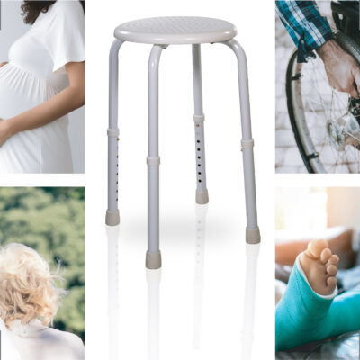 Multi-Purpose Adjustable Stool White