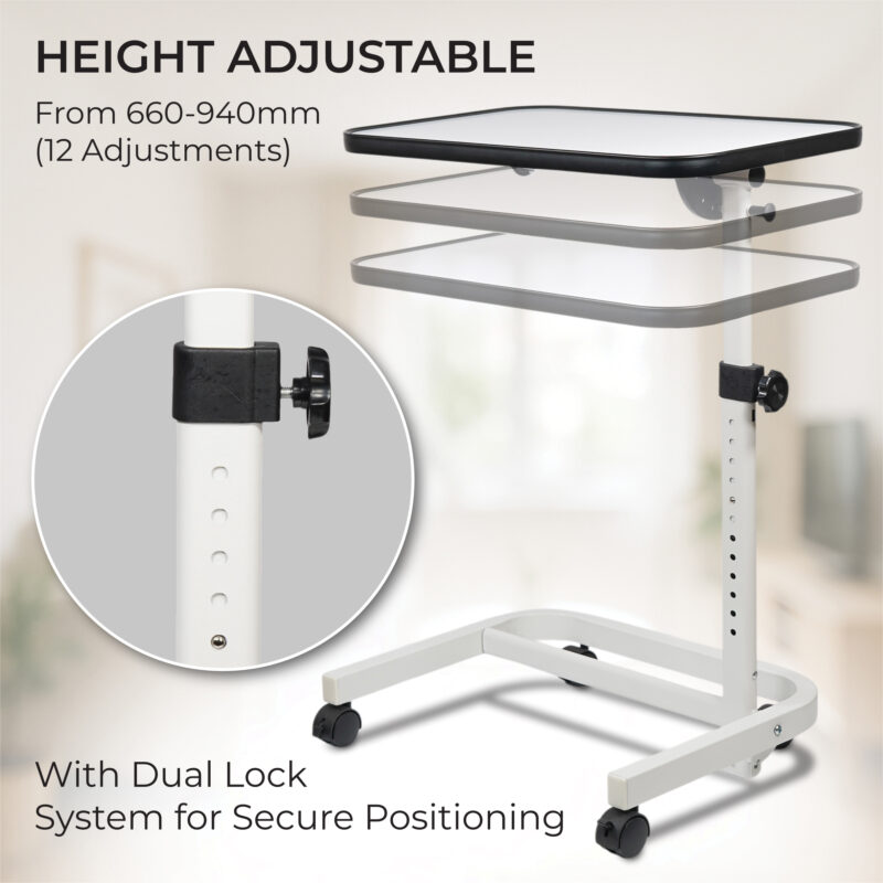 Deluxe Over Chair and Bed Table with Wheels