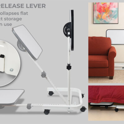 Deluxe Over Chair and Bed Table with Wheels