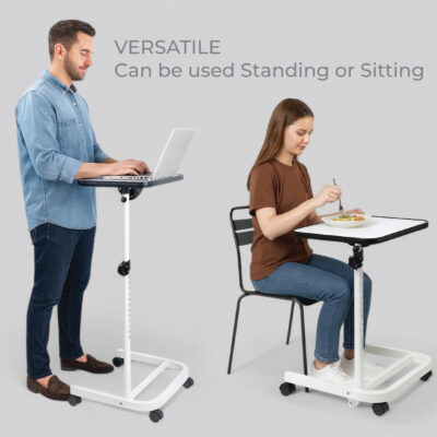 Deluxe Over Chair and Bed Table with Wheels