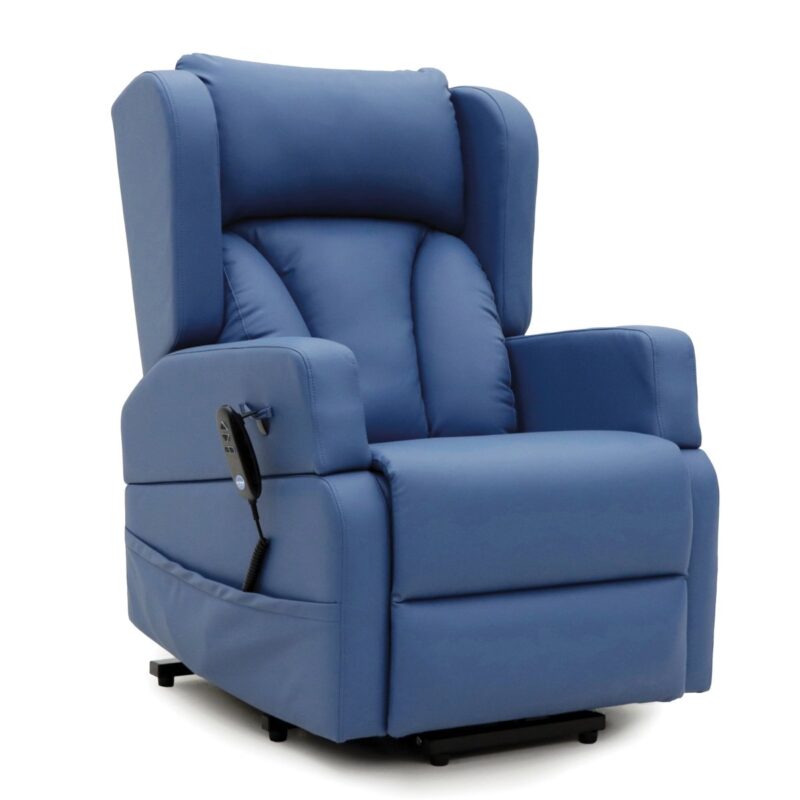 Barrowfield Electric Rise Recliner – Dark Blue