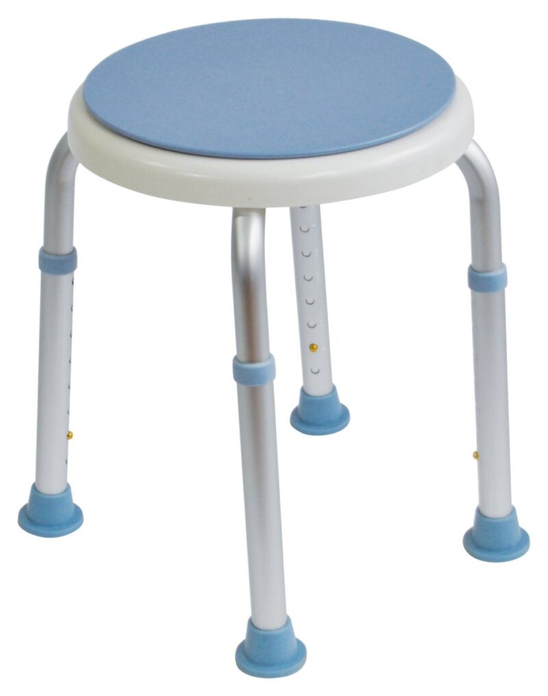 Adjustable Round Rotating Bath Stool
