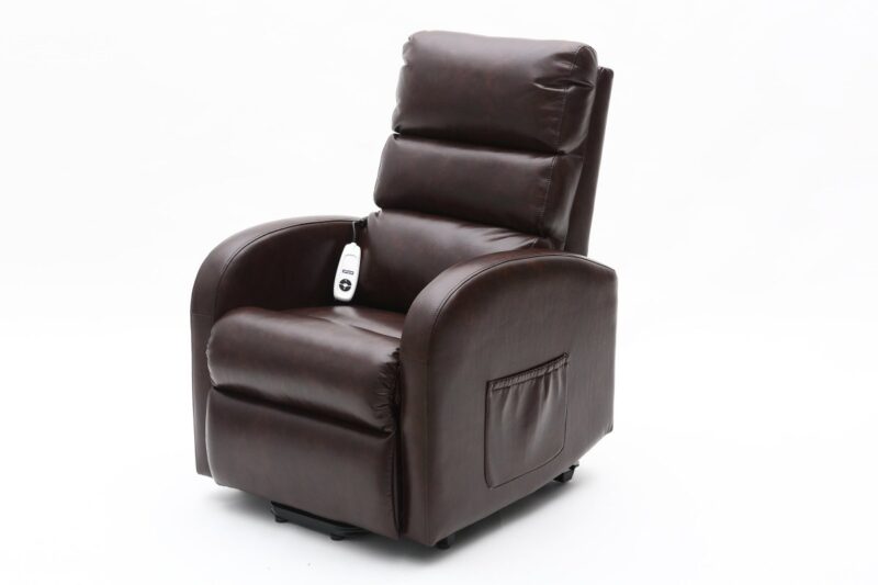 Ecclesfield Series Rise Recliner – Small Dark Brown