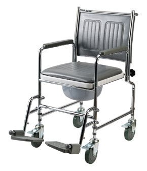 Lenham Wheeled Shower Commode Chair