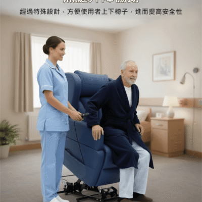 Barrowfield Electric Rise Recliner – Dark Blue