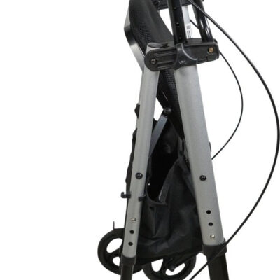 Lightweight Four Wheeled Rollator — 6″ Wheels (Silver)