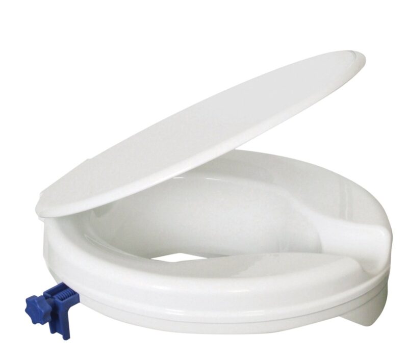 Toilet Seat Raiser 2-Inch with Lid