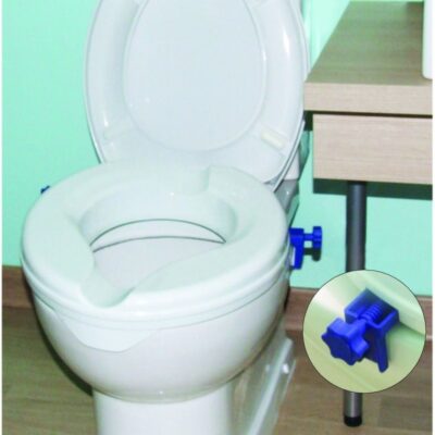 Toilet Seat Raiser 2-Inch with Lid