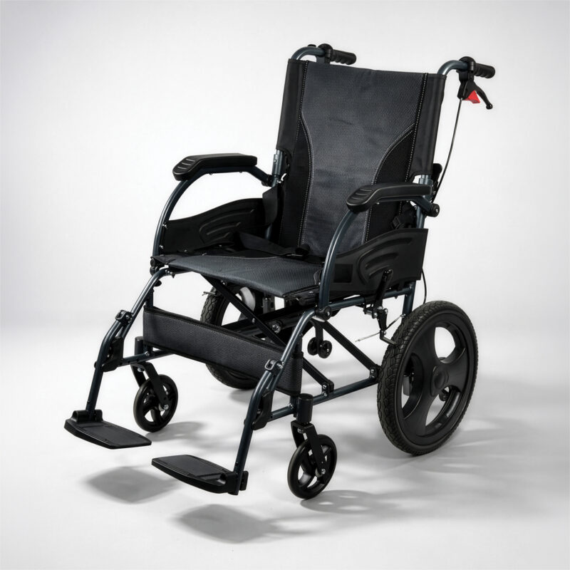 Deluxe Aluminium Attendant Propelled Wheelchair