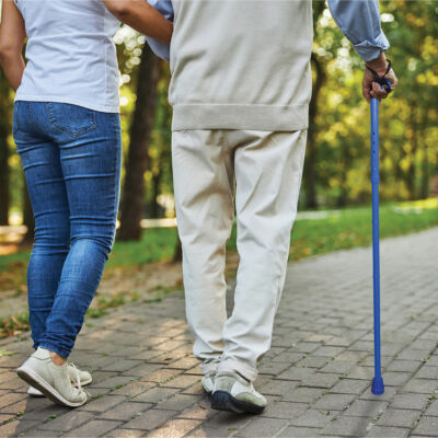 Gel Handled Folding Walking Stick