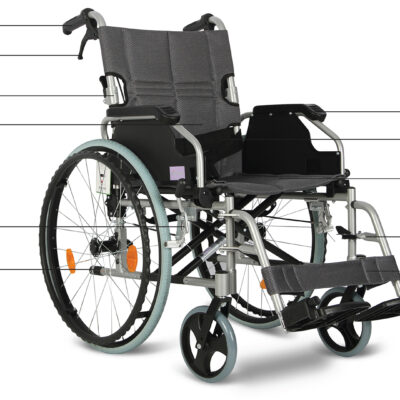 Deluxe Lightweight Self Propelled Aluminium Wheelchair
