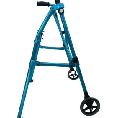 Single-Hand Folding Two-Wheeled Walker