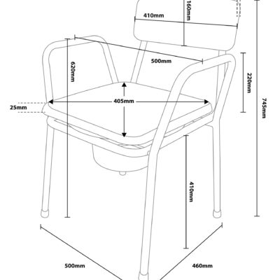 Essex Bedside Commode