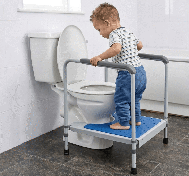 Children’s Toilet Platform with Handrails