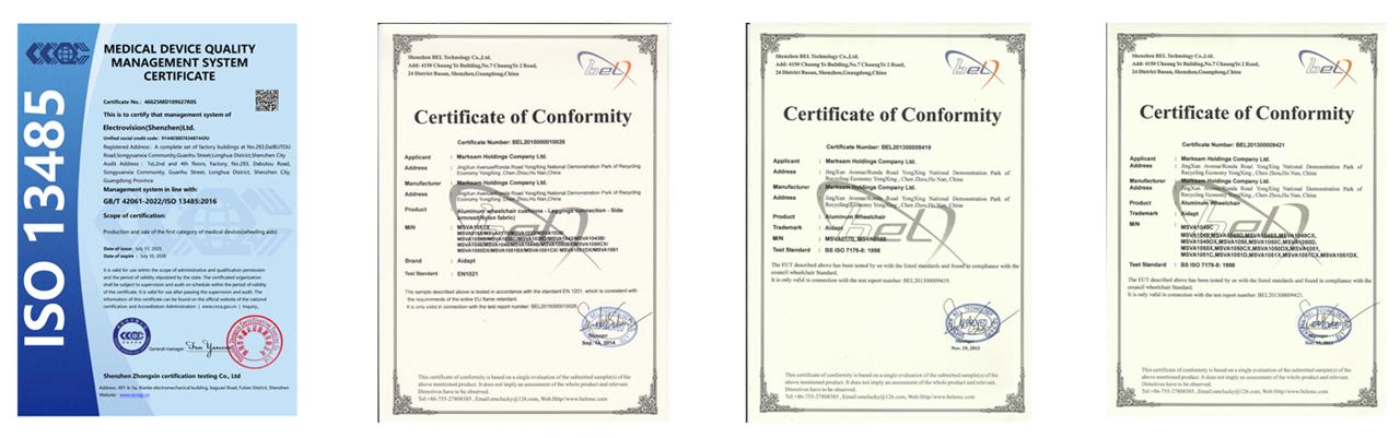 Marksam Certificates — ISO 13485 & Certificates of Conformity